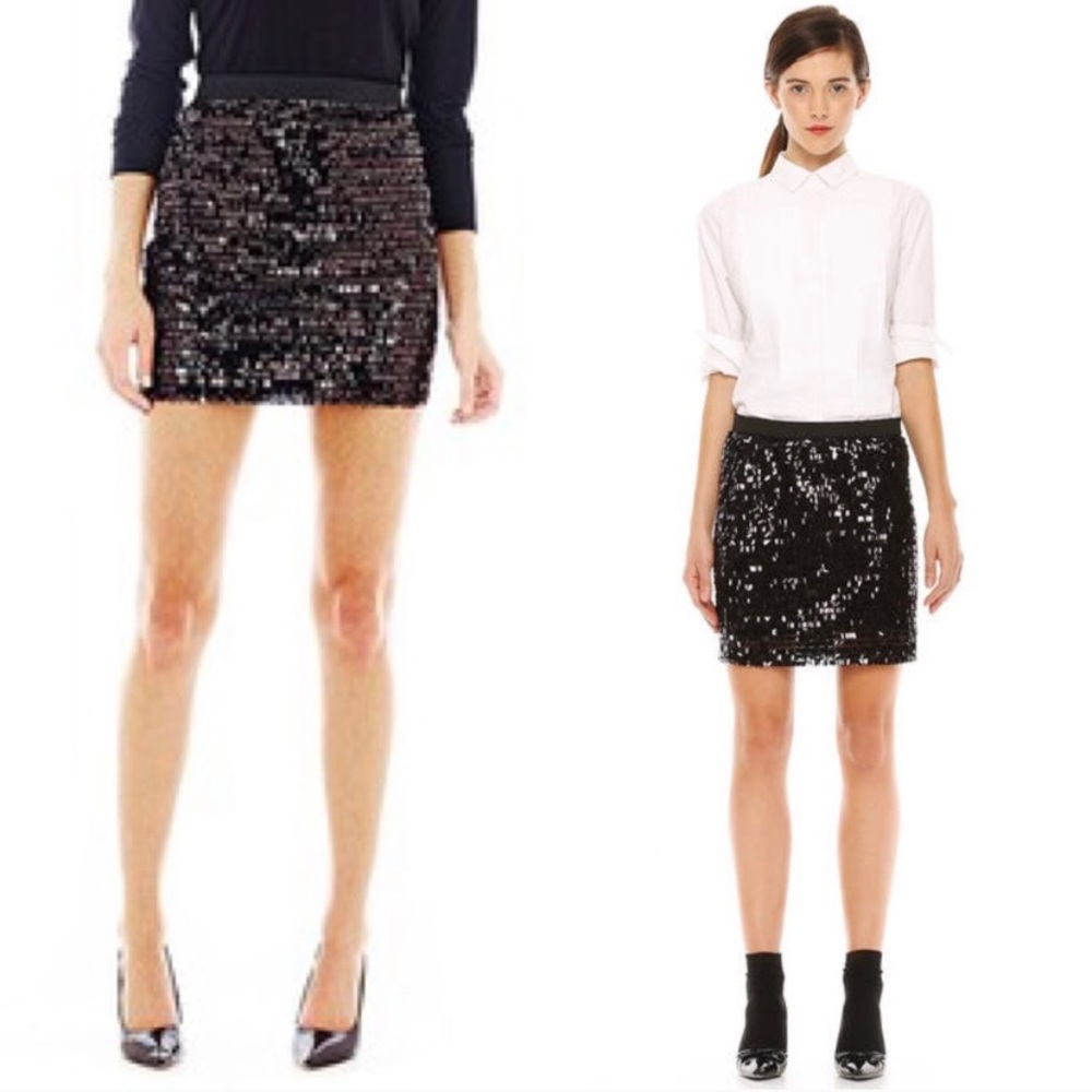 Joe Fresh | Black Sequin Cocktail Mini Skirt